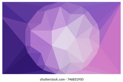 Light Purple, Pink vector diamond Pattern. Geometric Gemstone sample. Repeating template with a gem in center. Jewelry gems texture for your design. Pattern can be used for background.