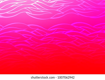 Light Purple, Pink vector doodle blurred template. Shining colored illustration with doodles in Zen tangle style. The pattern can be used for wallpapers and coloring books.