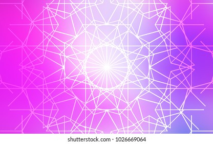 Light Purple, Pink vector doodle bright layout. An elegant bright illustration with lines drawn by child in Natural style. Brand-new style for your business design.