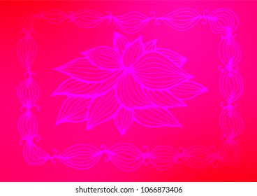 Light Purple, Pink vector doodle blurred pattern. Colorful abstract illustration with lines in Asian style. The best blurred design for your business.