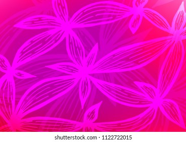 Light Purple, Pink vector doodle blurred texture. An elegant bright illustration with lines in Natural style. The pattern can be used for heads of websites and designs.