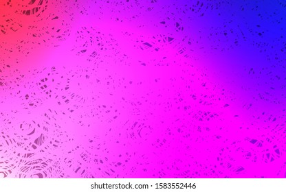 Light Purple, Pink vector doodle bright template. A vague abstract illustration with roses in doodles style. The pattern can be used for heads of websites and designs.