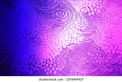 Light Purple, Pink vector doodle bright background. flowers on elegant natural pattern with gradient. The pattern can be used for heads of websites and designs.