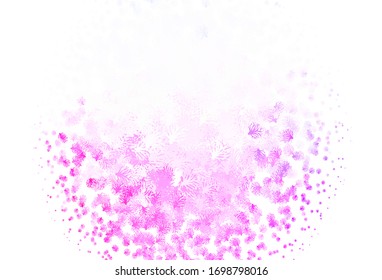 Light Purple, Pink vector doodle layout with branches. Glitter abstract illustration with leaves and branches. Textured pattern for websites, banners.