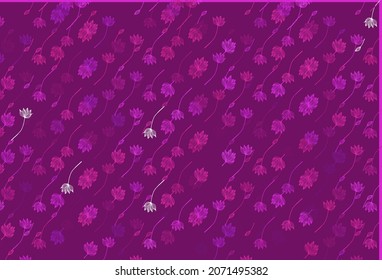 Light Purple, Pink vector doodle texture. An elegant bright illustration with leaves in Natural style. Hand painted design for wrapping, wallpaper.