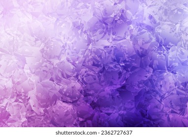 Hellviolett, rosafarbene Vektor-Doodle-Vorlage mit Rosen, Blumen. Neue farbige Illustration mit Blumen. Neues Design für Ihr Unternehmen.