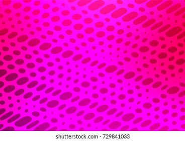 Light Purple, Pink vector doodle blurred template. Glitter abstract illustration with doodles and Zen tangles. The pattern can be used for coloring books and pages for kids.