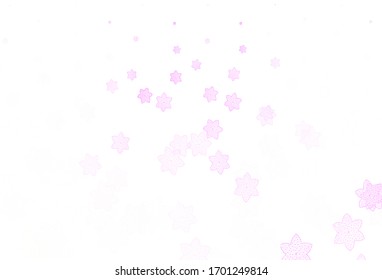 Light Purple, Pink vector elegant background with flowers. Glitter abstract illustration with flowers. Pattern for wallpapers, coloring books.