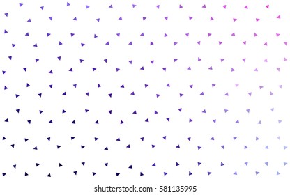 Light Purple, Pink vector geometric simple minimalistic background, which consist of triangles on white background. Triangular pattern with gradient for your business design. 