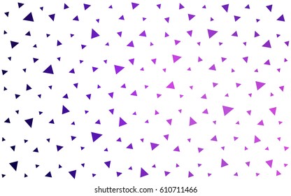 Light Purple, Pink vector geometric simple minimalistic background, which consist of triangles on white background. Triangular pattern with gradient for your business design. 