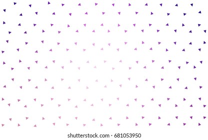 Light Purple, Pink vector geometric simple minimalistic background, which consist of triangles on white background. Triangular pattern with gradient for your business design. 