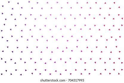 Light Purple, Pink vector geometric simple minimalistic background, which consist of triangles on white background. Triangular pattern with gradient for your business design. 