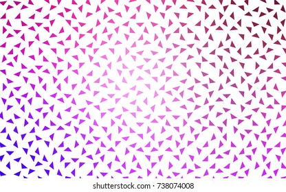 Light Purple, Pink vector geometric simple minimalistic background, which consist of triangles on white background. Triangular pattern with gradient for your business design. 