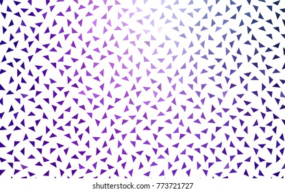 Light Purple, Pink vector geometric simple minimalistic background, which consist of triangles on white background. Triangular pattern with gradient for your business design. 