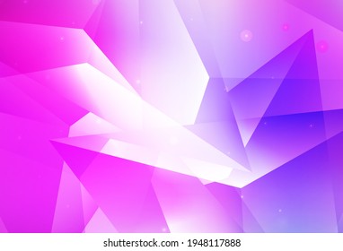 Light Purple, Pink vector Glitter abstract illustration with blurred drops of rain. Blurred bubbles on abstract background with colorful gradient. Elegant design for wallpapers.