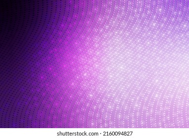 Light Purple, Pink vector Glitter abstract illustration with blurred drops of rain. Illustration with set of shining colorful abstract circles. Smart design for business ads.