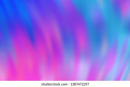 Light Purple, Pink vector glossy abstract background. New colored illustration in blur style with gradient. New way of your design.