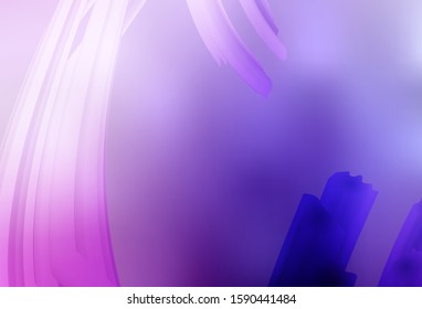 Light Purple, Pink vector glossy abstract layout. An elegant bright illustration with gradient. Background for a cell phone.