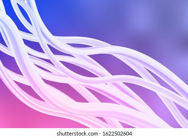 Light Purple, Pink vector glossy abstract layout. Colorful abstract illustration with gradient. Background for designs.