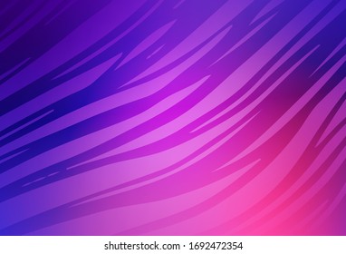 Light Purple, Pink vector glossy abstract backdrop. Glitter abstract illustration with gradient design. Completely new design for your business.