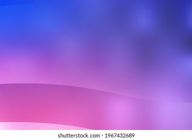 Light Purple, Pink vector glossy abstract layout. Colorful abstract illustration with gradient. Completely new design for your business.