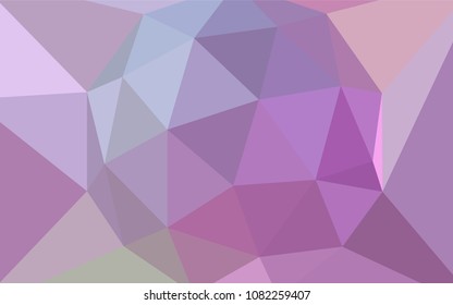 Light Purple, Pink vector gradient triangles template. Creative illustration in halftone style with triangles. Best triangular design for your business.