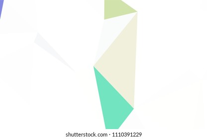Light Purple, Pink vector gradient triangles pattern. Triangular geometric sample with gradient.  New template for your brand book.