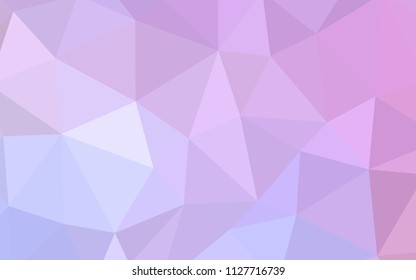 Light Purple, Pink vector gradient triangles texture. Elegant bright polygonal illustration with gradient. Pattern for a brand book's backdrop.