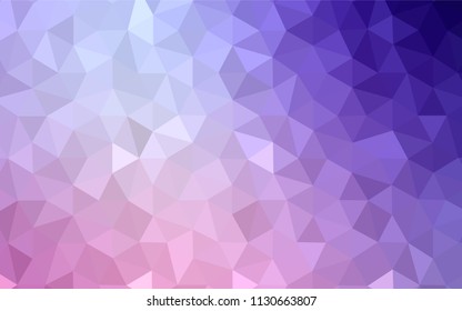Light Purple, Pink vector gradient triangles template. Colorful abstract illustration with triangles. Pattern for a brand book's backdrop.