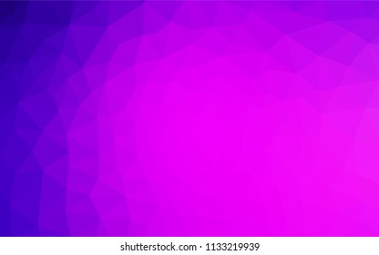 Light Purple, Pink vector gradient triangles texture. Shining colorful illustration with triangles. Pattern for a brand book's backdrop.