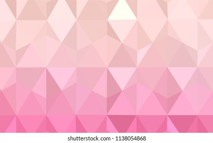 Light Purple, Pink vector gradient triangles texture. Modern abstract illustration with triangles. A completely new design for your leaflet.