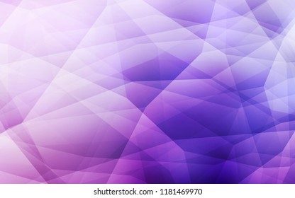 Light Purple, Pink vector gradient triangles pattern. Shining polygonal illustration, which consist of triangles. Brand new style for your business design.