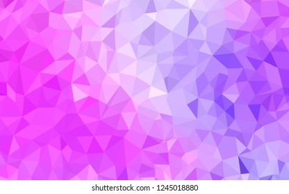 Light Purple, Pink vector gradient triangles texture. A completely new color illustration in a polygonal style. Best triangular design for your business.