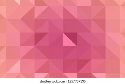 Light Purple, Pink vector gradient triangles template. Shining polygonal illustration, which consist of triangles. A completely new design for your leaflet.