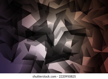 Light Purple, Pink vector gradient triangles pattern. Shining polygonal illustration, which consist of triangles. Polygonal design for your web site.
