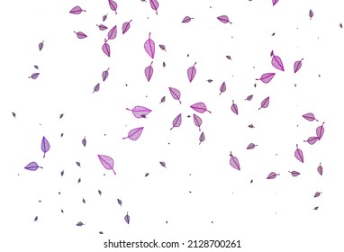 Light Purple, Pink vector hand painted backdrop. Sketchy doodles with colorful gradient leaves. New template for your business design.