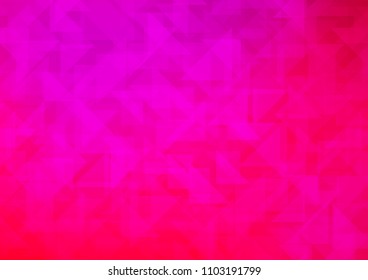 Light Purple, Pink vector hexagon mosaic texture. Geometric illustration in Origami style with gradient.  The elegant pattern can be used as part of a brand book.