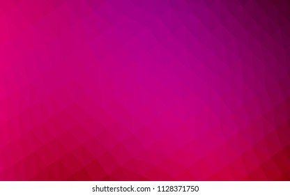 Light Purple, Pink vector hexagon mosaic texture. Creative illustration in halftone style with gradient. A completely new template for your business design.