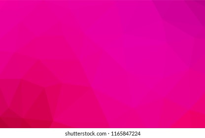 Light Purple, Pink vector hexagon mosaic texture. Shining colored illustration in a Brand new style. The textured pattern can be used for background.
