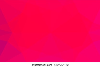Light Purple, Pink vector hexagon mosaic texture. A sample with polygonal shapes. Brand new style for your business design.