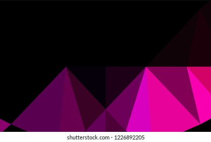 Light Purple, Pink vector hexagon mosaic cover. A vague abstract illustration with gradient. The completely new template can be used for your brand book.