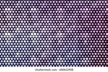 Light Purple, Pink vector illustration which consist of circles. Dotted gradient design for your business. Creative geometric background in halftone style with colored spots.