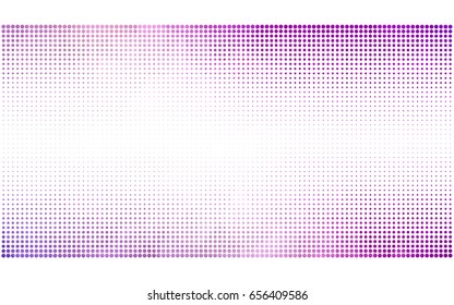 Light Purple, Pink vector illustration which consist of circles. Dotted gradient design for your business. Creative geometric background in halftone style with colored spots.