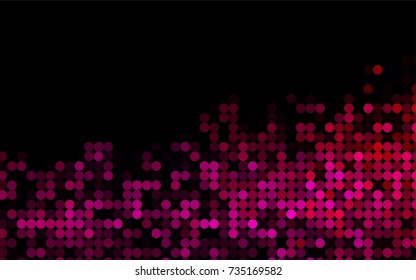 Light Purple, Pink vector illustration which consist of circles. Dotted gradient design for your business. Creative geometric background in halftone style with colored spots.