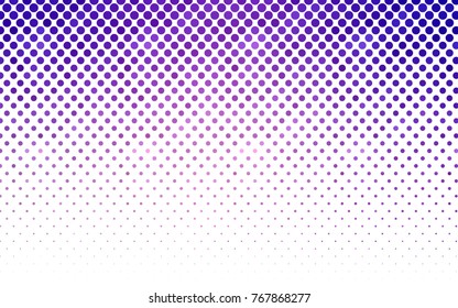 Light Purple, Pink vector illustration which consist of circles. Dotted gradient design for your business. Creative geometric background in halftone style with colored spots.