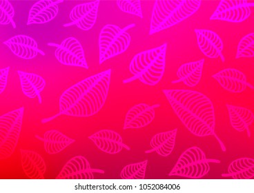 Light Purple, Pink vector indian curved texture. Shining colored illustration with doodles in Zen tangle style. The pattern can be used for wallpapers and coloring books.