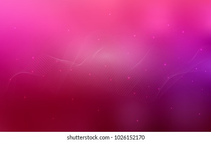 Light Purple, Pink vector layout with circle shapes. Modern abstract illustration with colorful water drops. The pattern can be used for aqua ad, booklets.