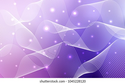 Light Purple, Pink vector layout with festival confetti. Confetti on blurred abstract background with colorful gradient. New design for ad, poster, banner of your Party.