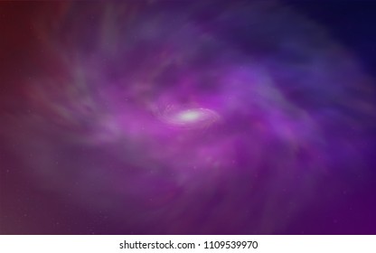 Light Purple, Pink vector layout with cosmic stars. Glitter abstract illustration with colorful cosmic stars. Best design for your ad, poster, banner.