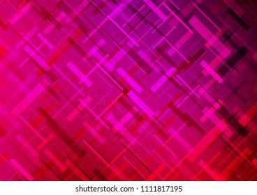 Light Purple, Pink vector layout with flat lines. Decorative shining illustration with lines on abstract template. The pattern can be used as ads, poster, banner for commercial.